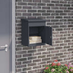 Parcel Delivery Box Anthracite 47.5 x 38 x 59 cm Steel