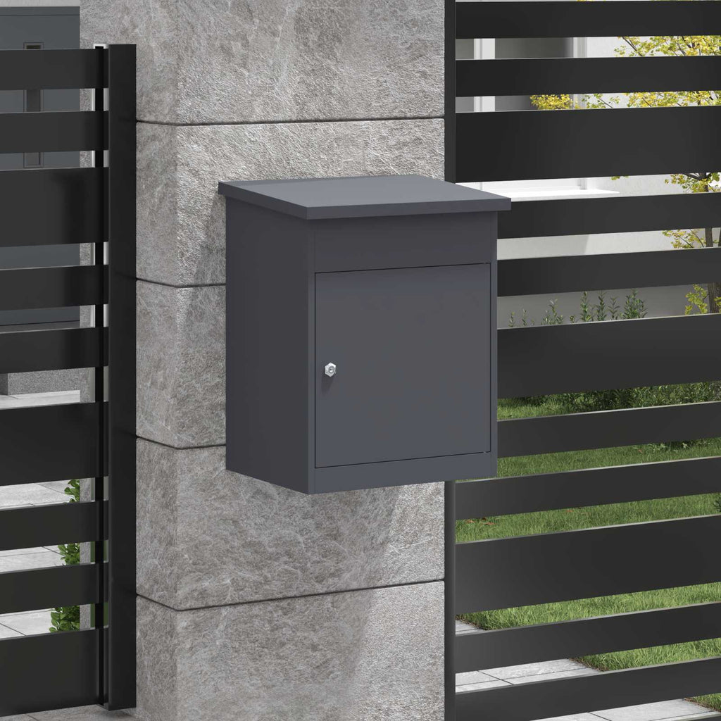 Parcel Delivery Box Anthracite 47.5 x 38 x 59 cm Steel