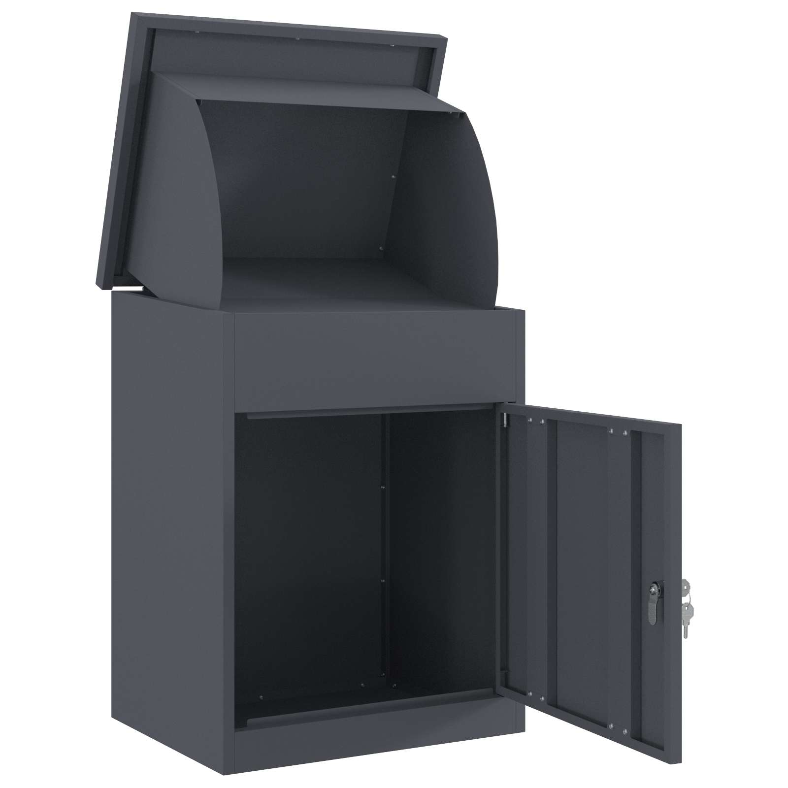 Parcel Delivery Box Anthracite 47.5 x 38 x 59 cm Steel