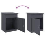 Parcel Delivery Box Anthracite 47.5 x 38 x 59 cm Steel
