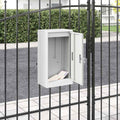 Buzón con almacenamiento con puerta 30 x 20 x 55 cm Acero