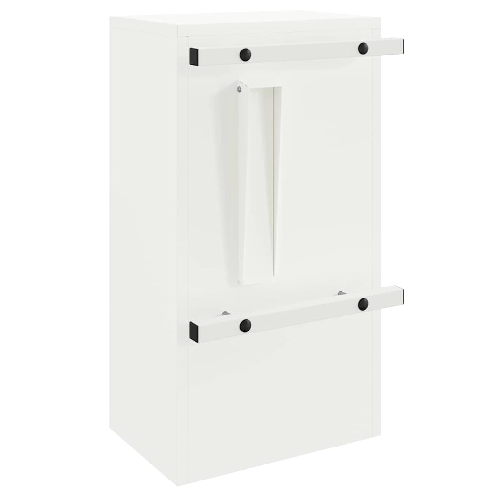 Buzón con almacenamiento con puerta 30 x 20 x 55 cm Acero