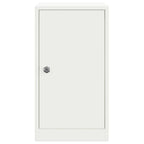 Buzón con almacenamiento con puerta 30 x 20 x 55 cm Acero