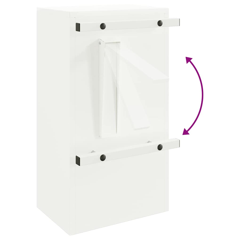 Buzón con almacenamiento con puerta 30 x 20 x 55 cm Acero