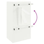 Buzón con almacenamiento con puerta 30 x 20 x 55 cm Acero