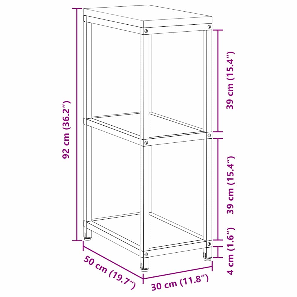Almacenamiento de cocina HATTEM 30 x 50 x 92 cm Acero