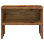 Armario de Noche 2 pcs Madera vieja 40 x 40 x 30 cm