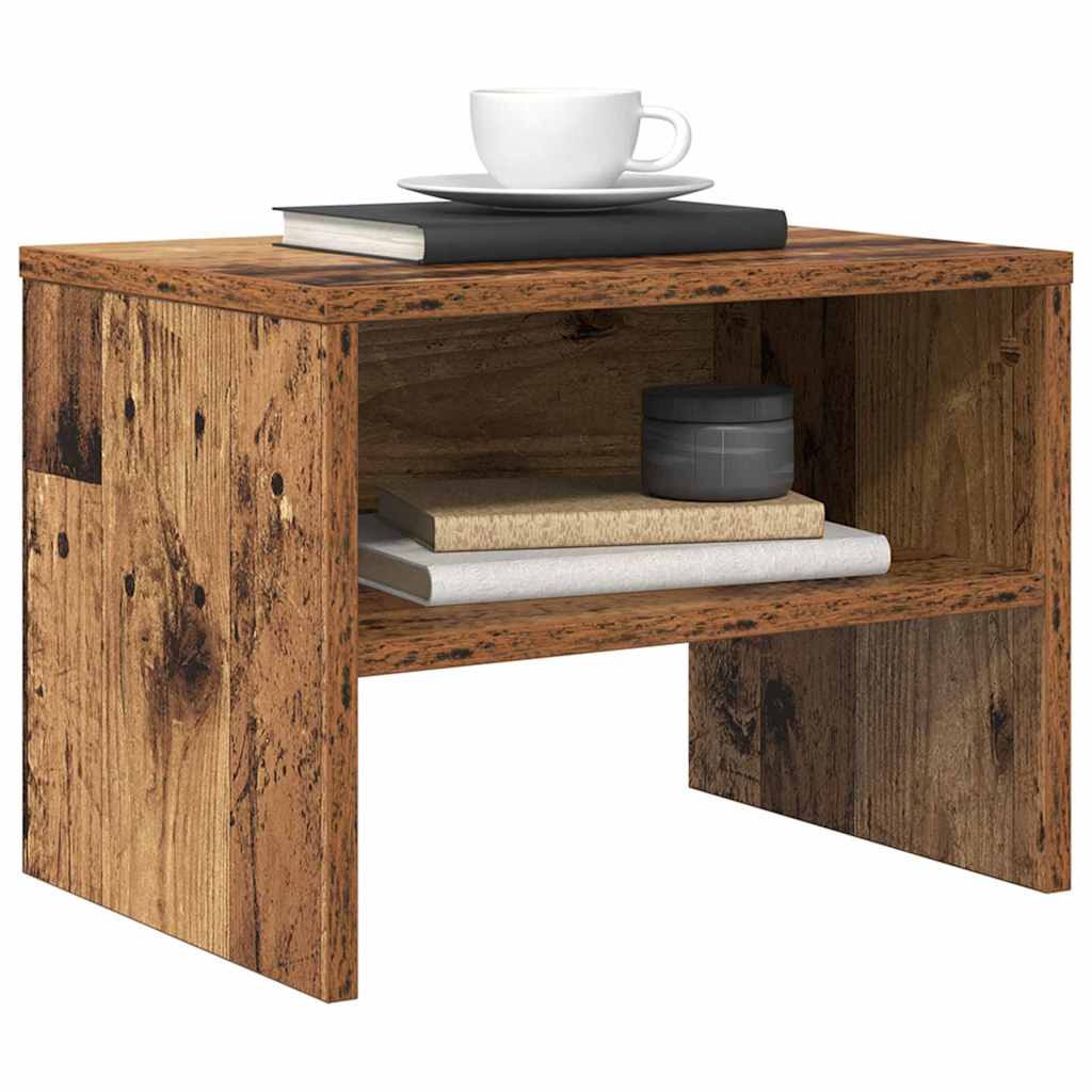 Armario de Noche 2 pcs Madera vieja 40 x 40 x 30 cm