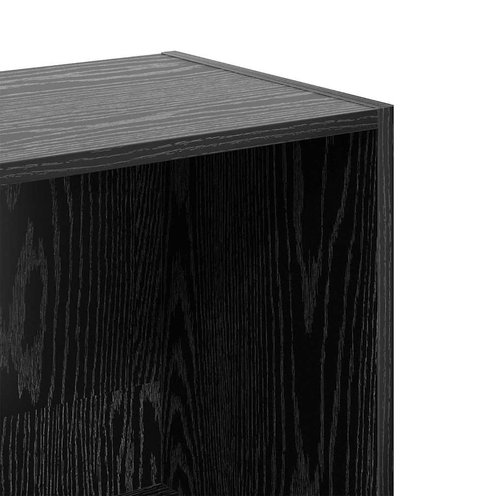 Estante de libros Roble Negro 40 x 30 x 114 cm