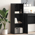 Estante de libros Roble Negro 40 x 30 x 114 cm