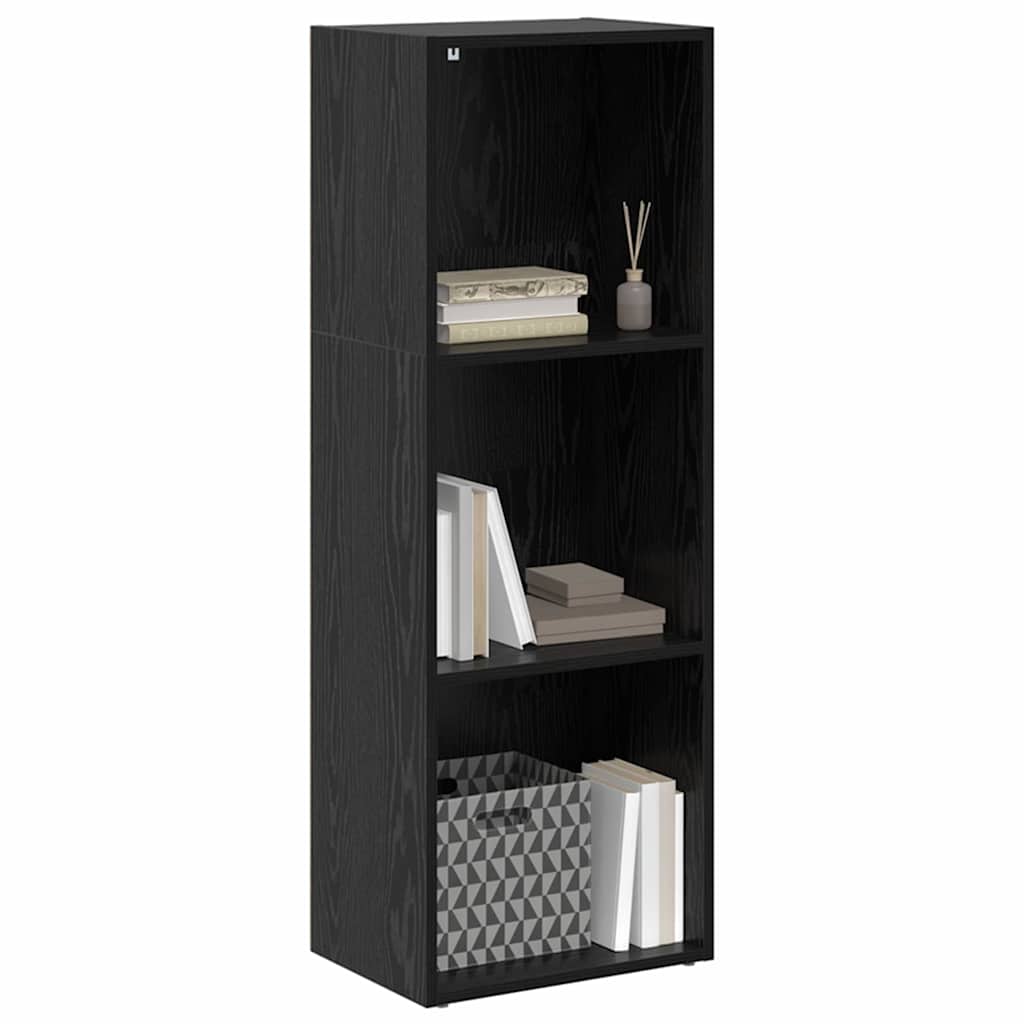 Estante de libros Roble Negro 40 x 30 x 114 cm