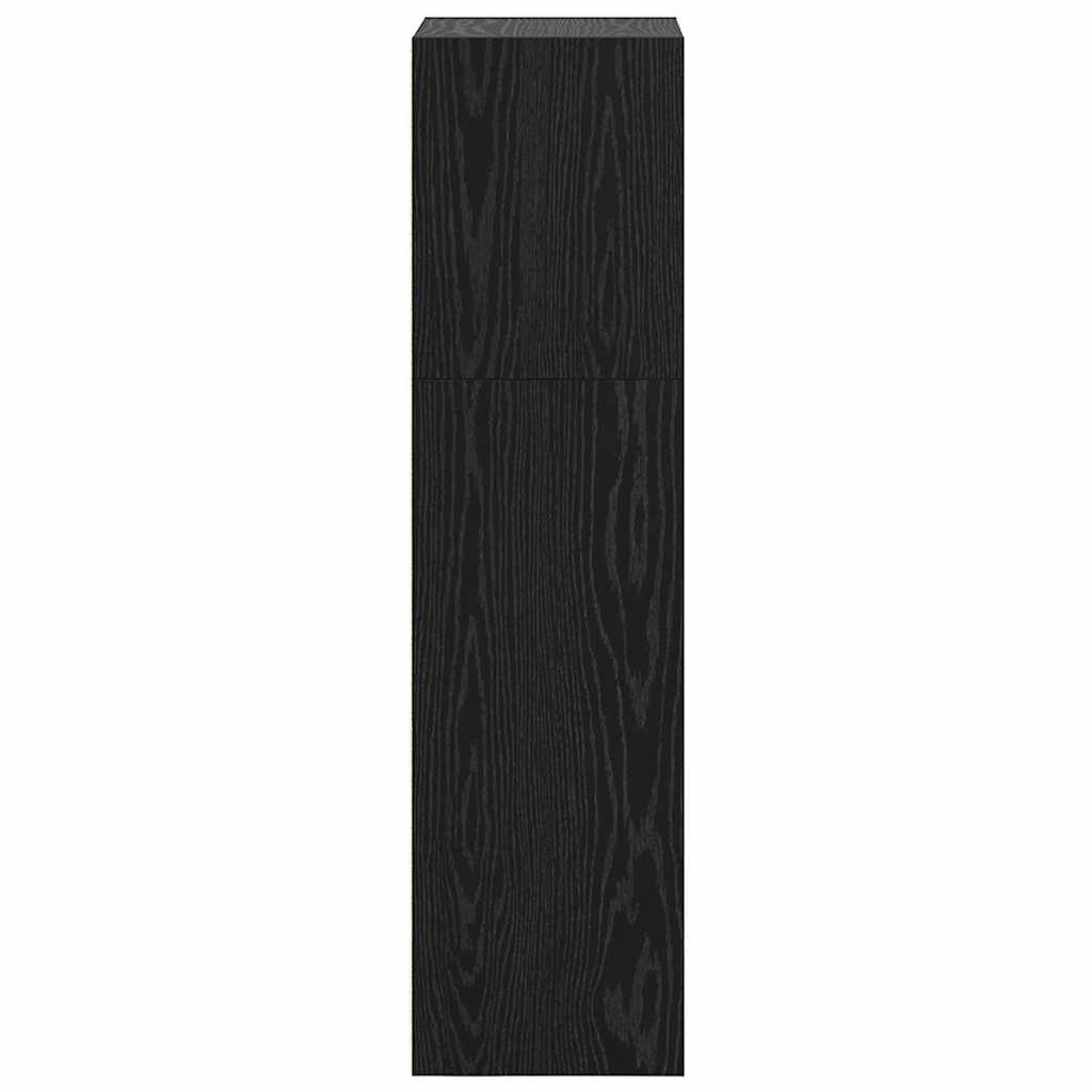 Estante de libros Roble Negro 40 x 30 x 114 cm