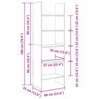 Librería Madera vieja 60 x 35 x 180 cm Madera de ingeniería