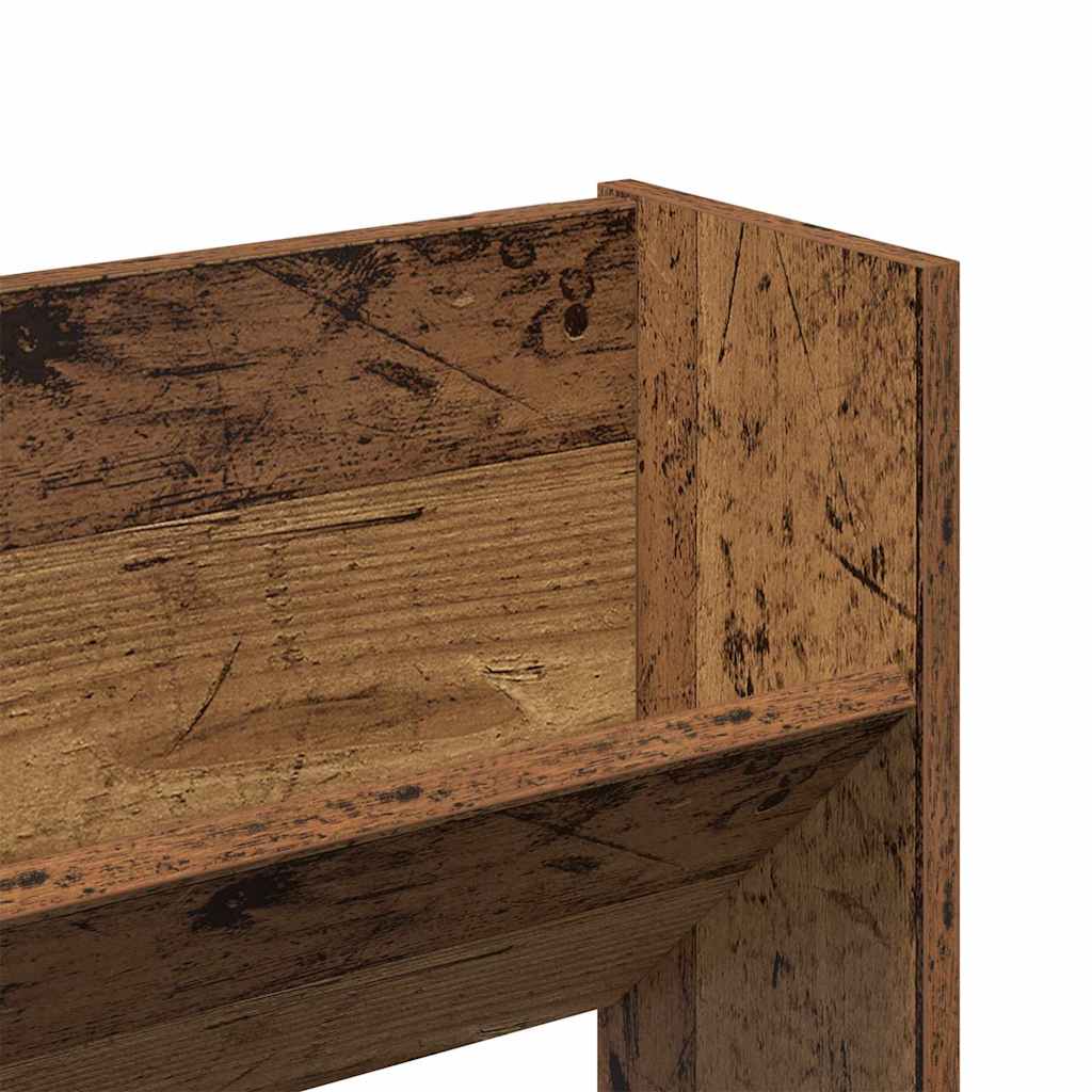 Armario Zapatero 2 pcs Madera envejecida 80 x 18 x 60 cm