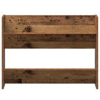 Armario Zapatero 2 pcs Madera envejecida 80 x 18 x 60 cm