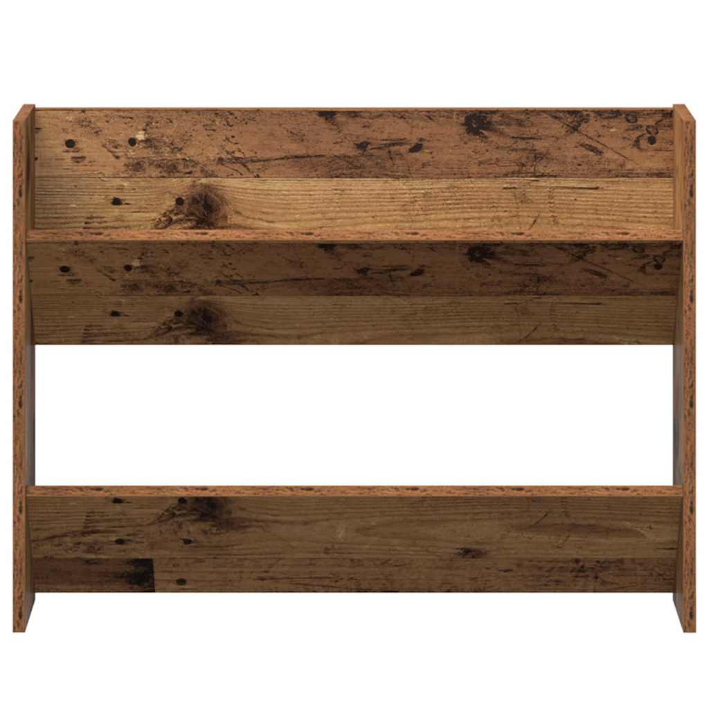 Armario Zapatero 2 pcs Madera envejecida 80 x 18 x 60 cm