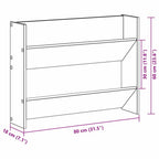 Armario Zapatero 2 pcs Madera envejecida 80 x 18 x 60 cm