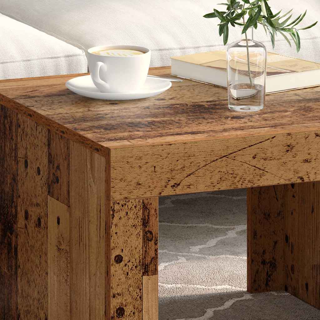 Mesa de Café Madera vieja 50 x 50 x 35 cm Madera de ingeniería