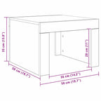 Mesa de Café Madera vieja 50 x 50 x 35 cm Madera de ingeniería