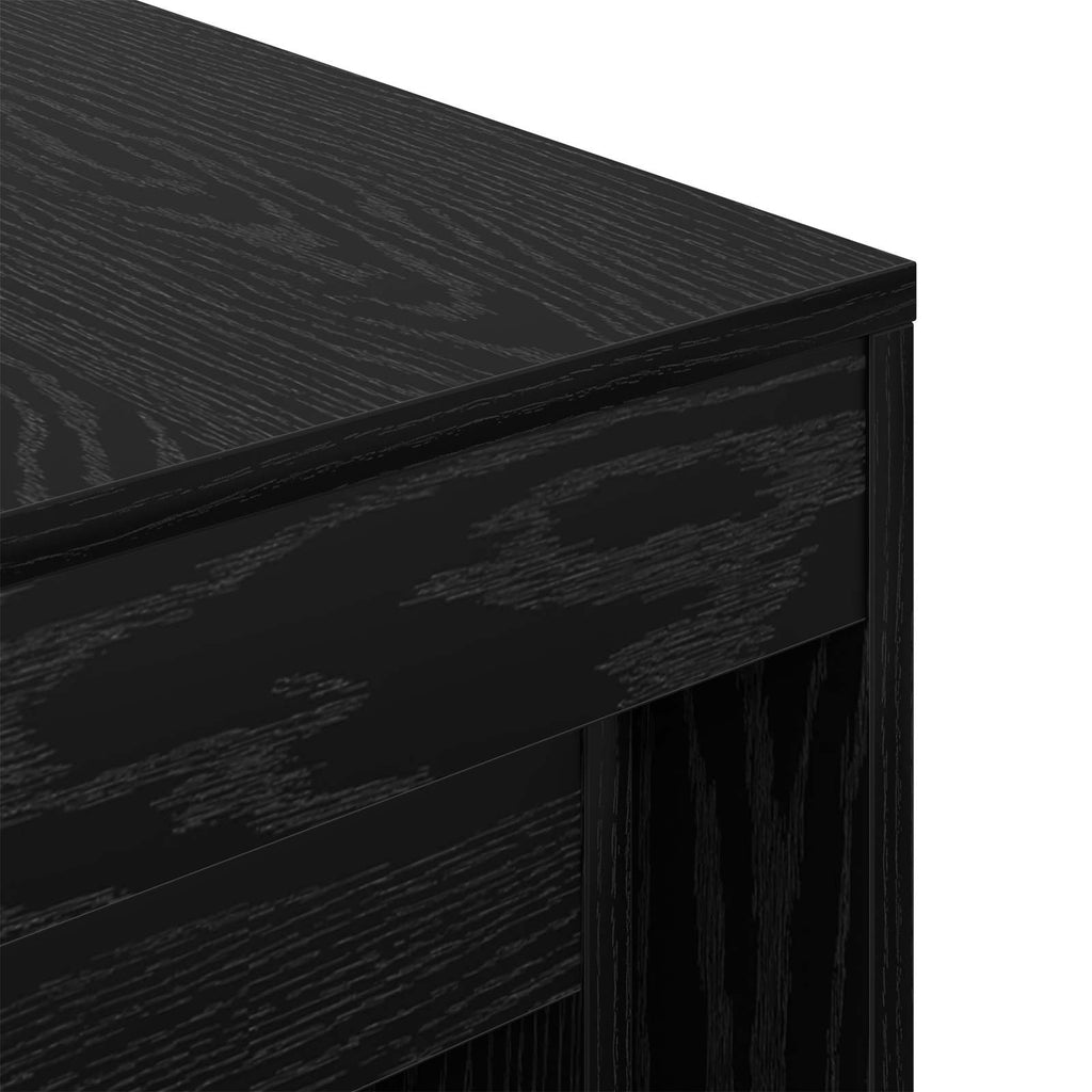 Mesa de Café 3 pcs Roble Negro Madera de ingeniería