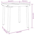 Tumbona 3 pcs Marrón 197 x 70 x 82 cm ratán sintético