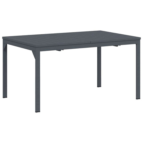 Outdoor Dining Table Foldable Anthracite 210 x 90 x 73 cm Steel