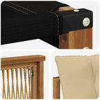 Conjunto de sofás de exterior 8 pcs Natural y Beige