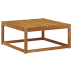Conjunto de sofás de exterior con cojín 7 pcs Natural y negro