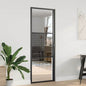 Puerta de Vidrio Calado Negro 102,5 x 3,5 x 201,5 cm Aluminio