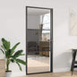 Puerta de Vidrio Calado Negro 102,5 x 3,5 x 201,5 cm Aluminio