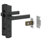 Puerta de Vidrio Calado Negro 102,5 x 3,5 x 201,5 cm Aluminio
