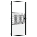Puerta de Vidrio Calado Negro 102,5 x 3,5 x 201,5 cm Aluminio