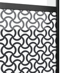 Puerta de Vidrio Calado Negro 102,5 x 2 x 205 cm Aluminio