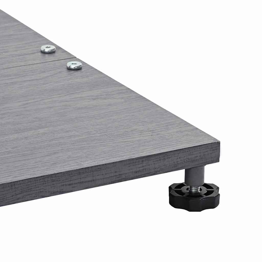 Base para sombrilla Apariencia de Madera Gris Oscuro