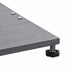 Base para sombrilla Apariencia de Madera Gris Oscuro