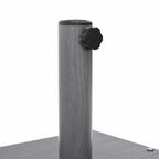 Base para sombrilla Apariencia de Madera Gris Oscuro