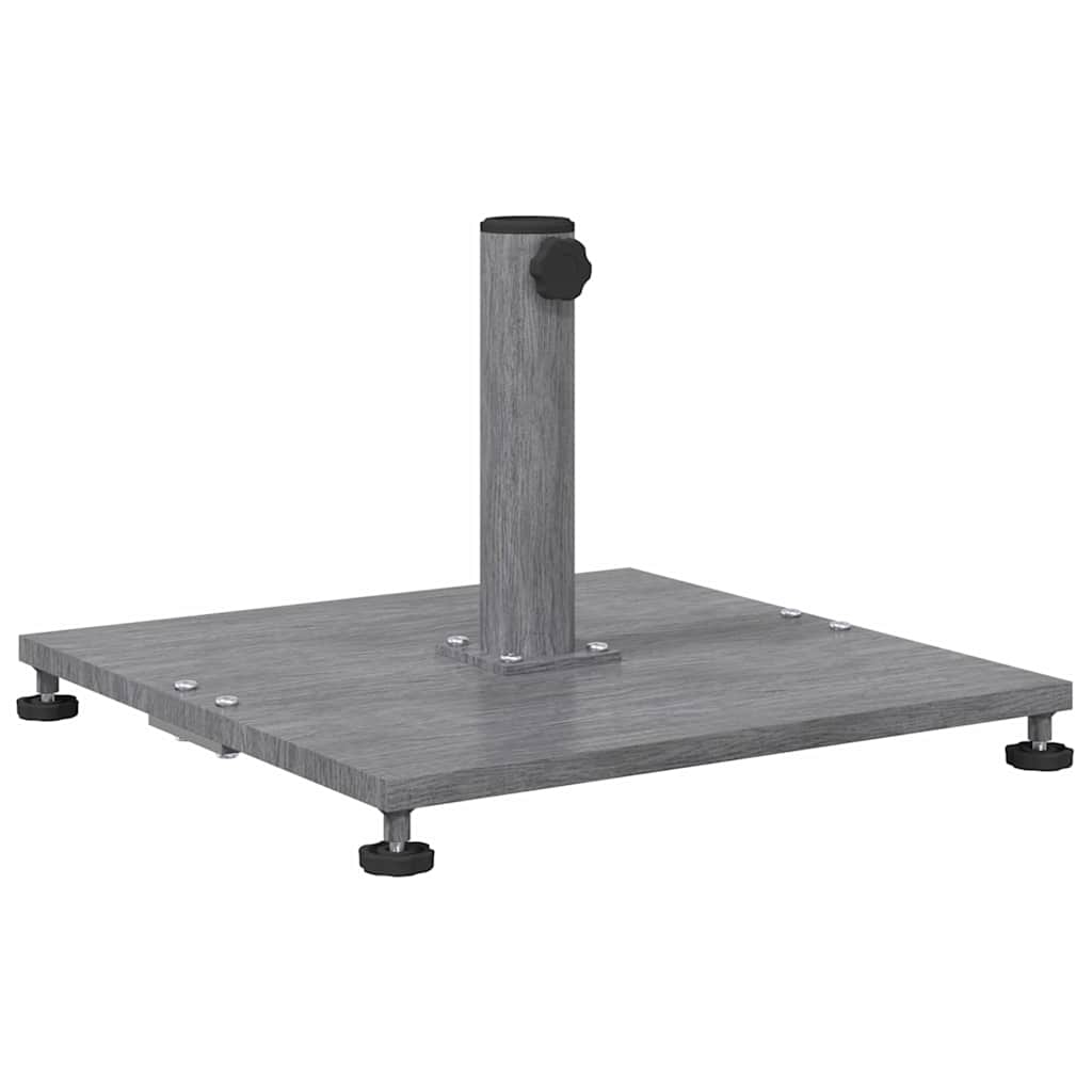 Base para sombrilla Apariencia de Madera Gris Oscuro