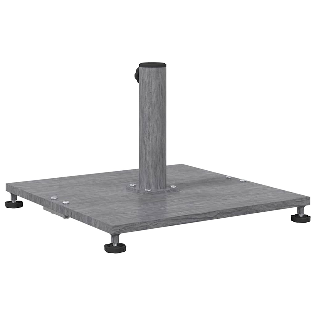 Base para sombrilla Apariencia de Madera Gris Oscuro