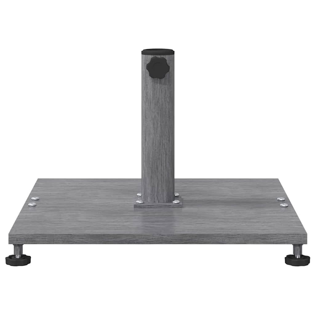 Base para sombrilla Apariencia de Madera Gris Oscuro