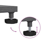 Base para sombrilla Apariencia de Madera Gris Oscuro