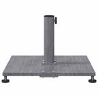 Base para sombrilla Apariencia de Madera Gris Oscuro