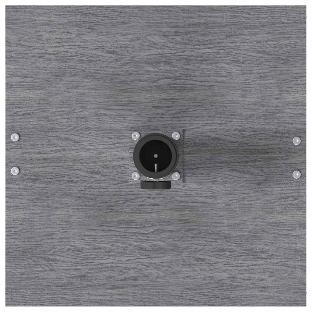 Base para sombrilla Apariencia de Madera Gris Oscuro
