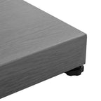 Base para sombrilla Aspecto de Madera Gris Oscuro