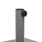 Base para sombrilla Aspecto de Madera Gris Oscuro