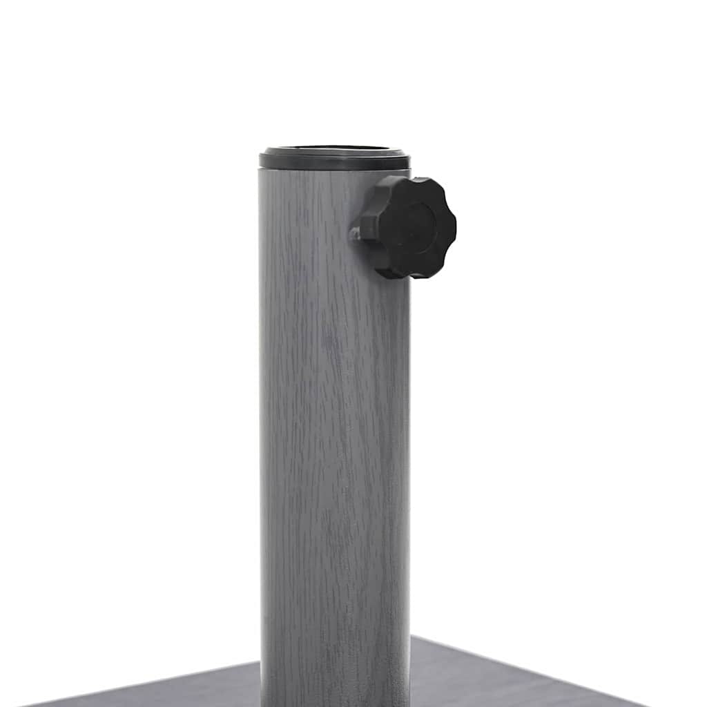 Base para sombrilla Aspecto de Madera Gris Oscuro