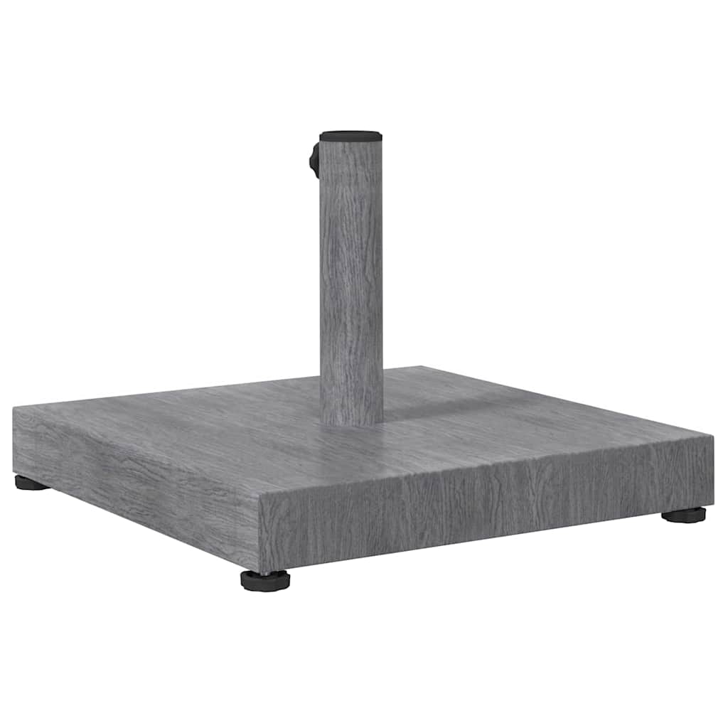 Base para sombrilla Aspecto de Madera Gris Oscuro