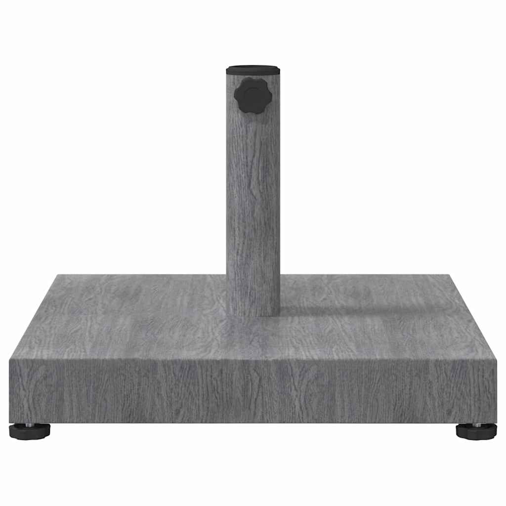 Base para sombrilla Aspecto de Madera Gris Oscuro