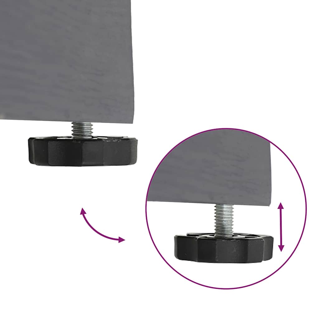 Base para sombrilla Aspecto de Madera Gris Oscuro