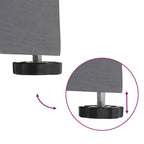 Base para sombrilla Aspecto de Madera Gris Oscuro