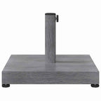 Base para sombrilla Aspecto de Madera Gris Oscuro
